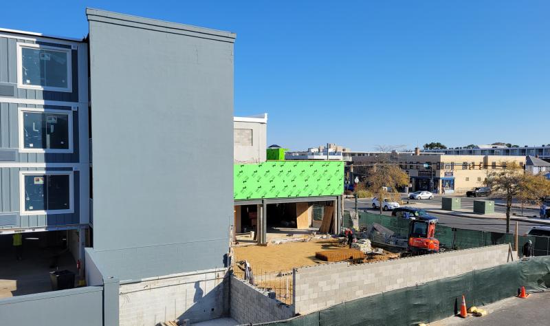 While still under construction, city commissioners approved a permit of compliance for the hotel’s restaurant during a meeting Nov. 18. The name of the restaurant will be Sirocco. CHRIS FLOOD PHOTO